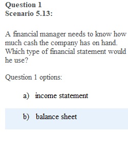 Module 5 Information and Financial Management - Reports